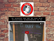 Tablet Screenshot of popspizzacohoes.com